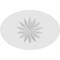 Ekena Millwork Standard Dalton Flower Rosette With Square Edge, 3"W x 2"H x 1/2"P ROSP030X020X050DAL09 - alternate 3